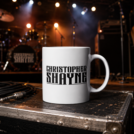 White glossy Christopher Shayne Mug