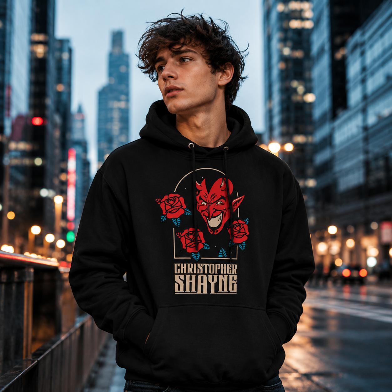 Christopher Shayne Devil Unisex Hoodie
